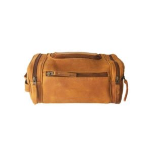 TravelMate Leather Dopp Kit